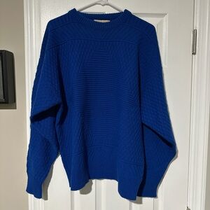 London Fog Royal Blue Men's Crewneck Sweater